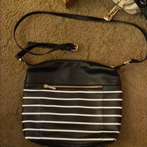 Striped purse